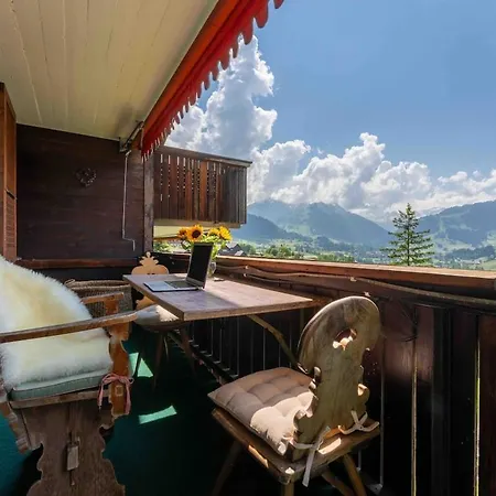 Enjoy Breathtaking View In Luxury Apartment Saanen